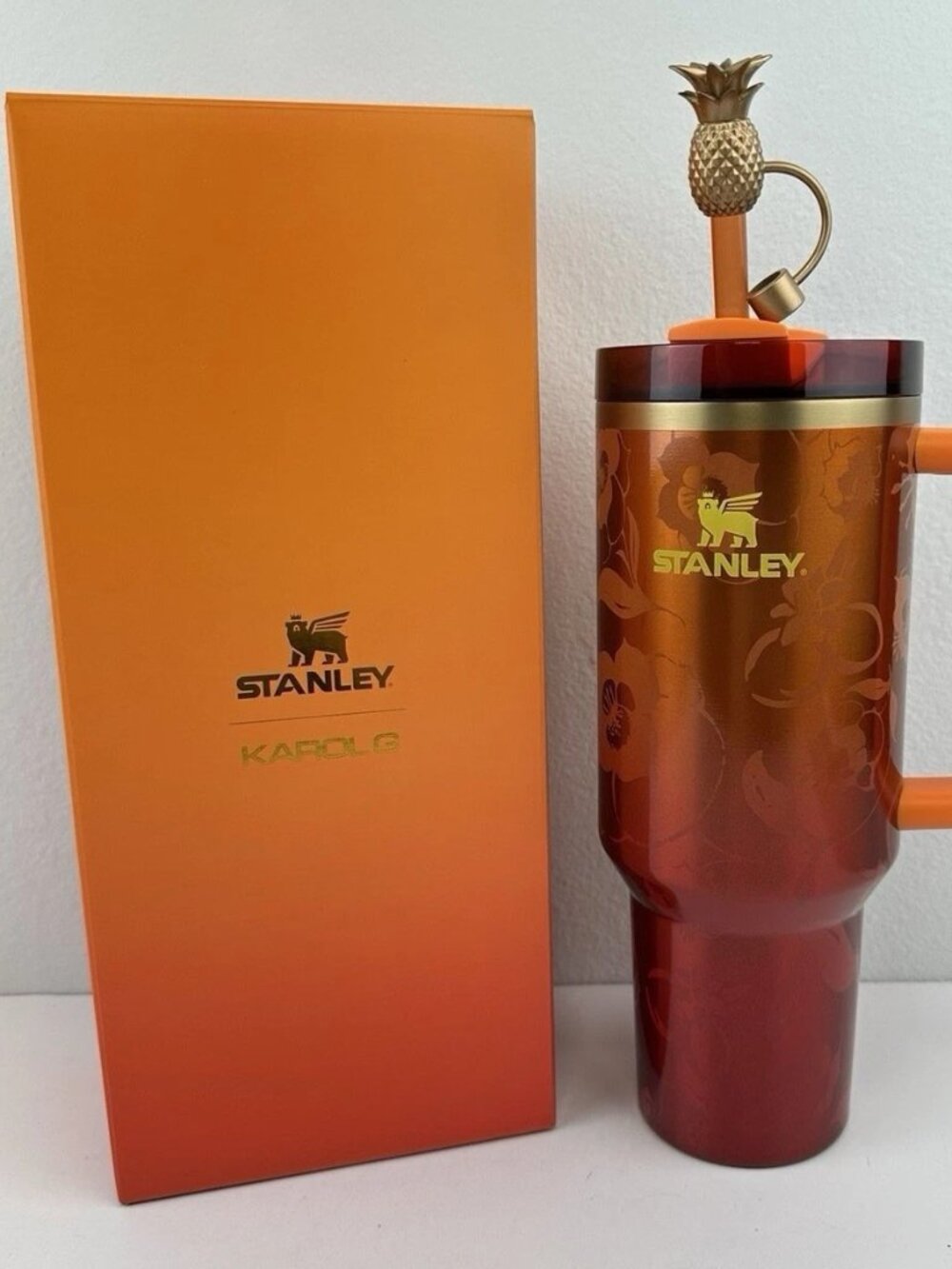 The Stanley 1913 x KAROL G 40 oz Quencher H2.O FlowState Tumbler Limited Edition